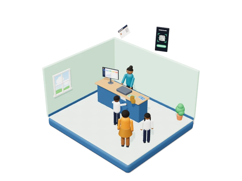 Illustration 3D de l'espace Gestionnaire