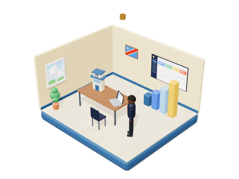 Illustration 3D de l'espace Promoteur